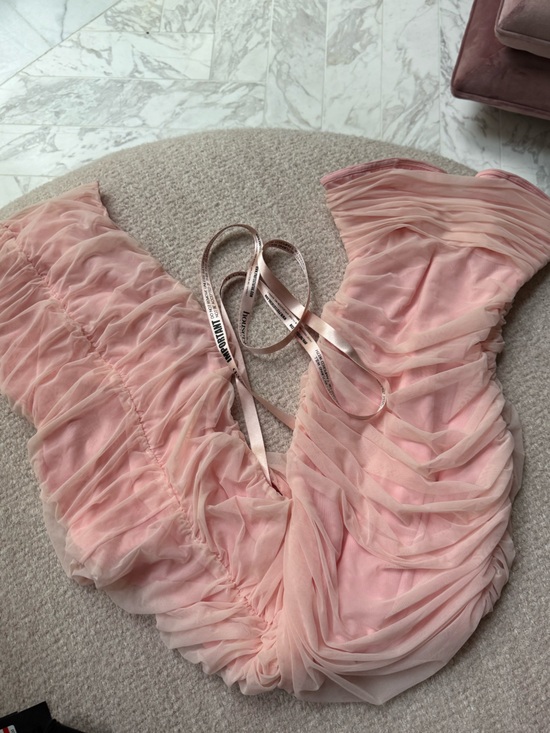 House of CB Dresses & Skirts - House of CB Pale Pink Satin Ribbon Detail Dress
